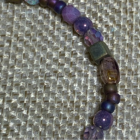 Regal 3 Cross Bracelet Purple Amethyst February Birthstone Religious Beaded - Picture 11 of 16